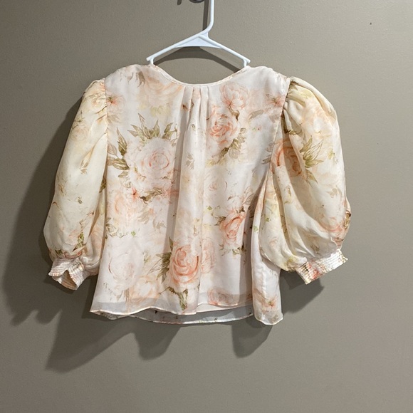 Divine heritage Floral  top M - Picture 3 of 6